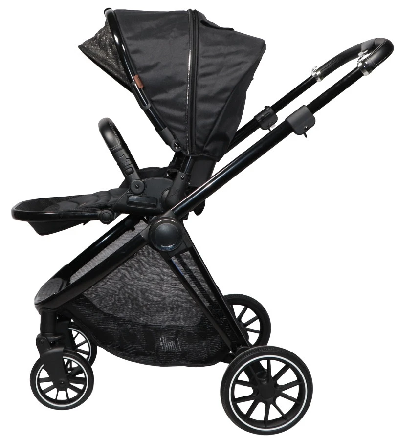 Ding Fenix Black/Black Kinderwagen DI-191701 Ding Fenix Black/Black Kinderwagen DI-191701 -Bekende Babyartikelen Winkel