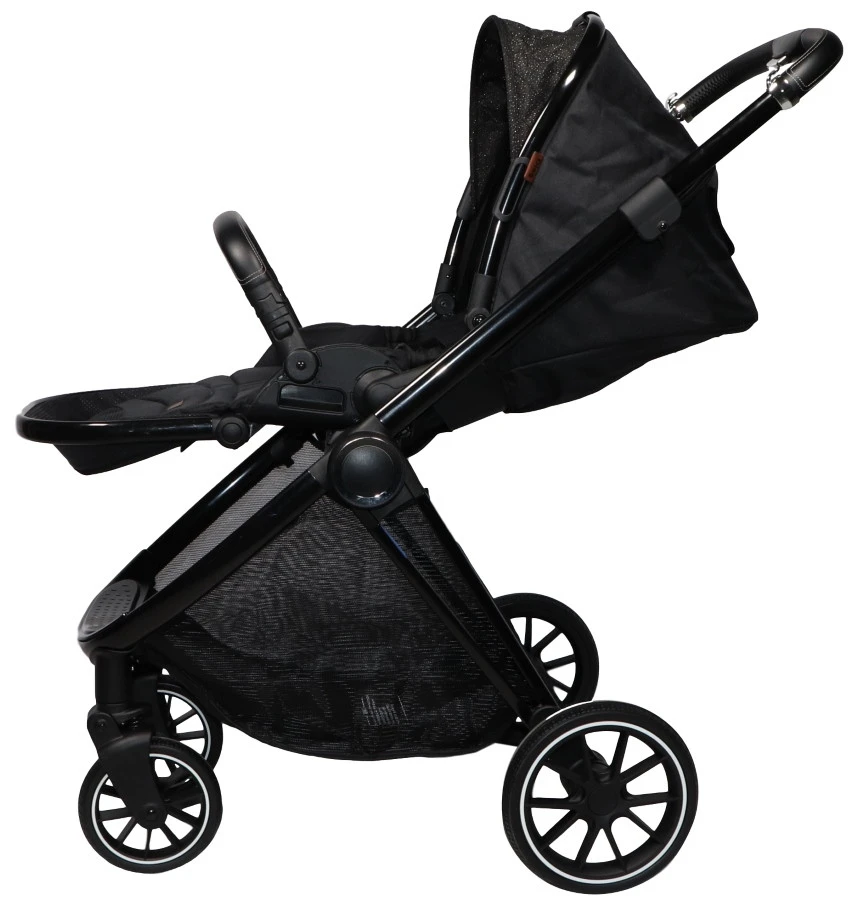 Ding Fenix Black/Black Kinderwagen DI-191701 Ding Fenix Black/Black Kinderwagen DI-191701 -Bekende Babyartikelen Winkel