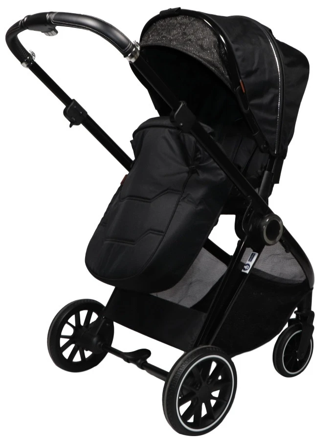Ding Fenix Black/Black Kinderwagen DI-191701 Ding Fenix Black/Black Kinderwagen DI-191701 -Bekende Babyartikelen Winkel