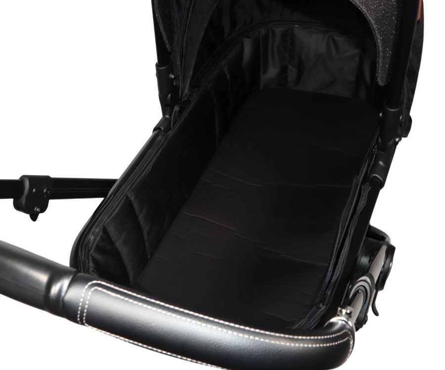 Ding Fenix Black/Black Kinderwagen DI-191701 Ding Fenix Black/Black Kinderwagen DI-191701 -Bekende Babyartikelen Winkel