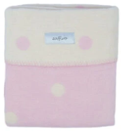 Zaffiro Ecru & Roze Gestipt 100 X 150 Cm Ledikantdeken 15274 -Bekende Babyartikelen Winkel ecrurozestippendeken 4