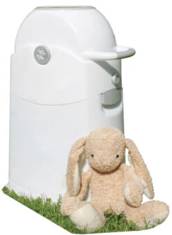 Luieremmer DiaperChamp Regular Silver 4011 -Bekende Babyartikelen Winkel emmer konijn1