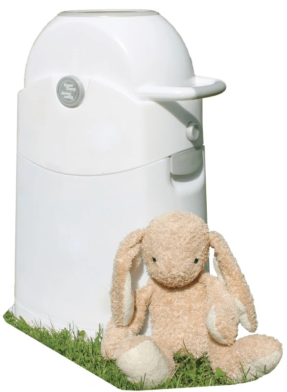 Luieremmer DiaperChamp Medium Silver 4021 Luieremmer DiaperChamp Medium Silver 4021 -Bekende Babyartikelen Winkel emmer konijn1 1