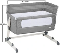 Babygo Together Grey Wieg Aan Bed 4601 -Bekende Babyartikelen Winkel i no460 1 together heigths