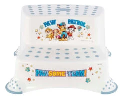 Keeeper PAW Patrol Wit/Blauw 2 Treden Opstapje 1003210029300 -Bekende Babyartikelen Winkel keeeper paw patrol wit blauw 2 treden opstapje 1003210029300 2