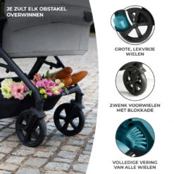 Kinderkraft A-Tour Black 3-in-1 Kinderwagen Incl. Autostoel KSATOU00BLK3000 -Bekende Babyartikelen Winkel kinderkraft a tour dark grey 3 in 1 kinderwagen incl. autostoel ksatou00dgr3000 11 1