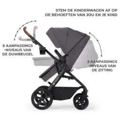 Kinderkraft A-Tour Dark Grey 3-in-1 Kinderwagen Incl. Autostoel KSATOU00DGR3000 -Bekende Babyartikelen Winkel kinderkraft a tour dark grey 3 in 1 kinderwagen incl. autostoel ksatou00dgr3000 8