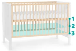 Kinderkraft Mia Wit Ledikant KKHMIAWHT0000 8 Kinderkraft Mia Wit Ledikant KKHMIAWHT0000 -Bekende Babyartikelen Winkel kinderkraft mia wit ledikant incl. matras kkhmiawht000m 1 7 1