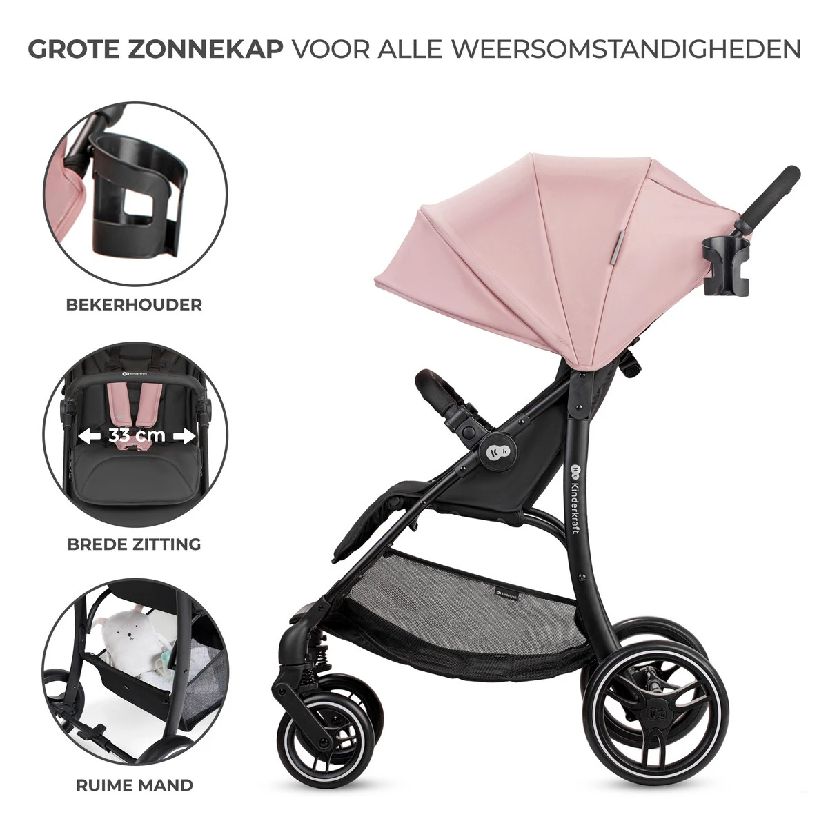 Kinderkraft Trig 2 Grey Wandelwagen KSTRIG2TGRY0000 Kinderkraft Trig 2 Grey Wandelwagen KSTRIG2TGRY0000 -Bekende Babyartikelen Winkel kinderkraft trig 2 pink wandelwagen kstrig2tpnk0000 1 1
