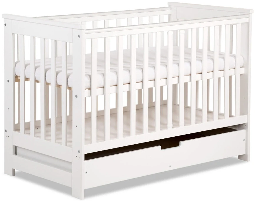 Ledikant Lieke Wit 60x120 cm Ledikant Lieke Wit 60x120 Cm -Bekende Babyartikelen Winkel