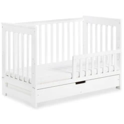 Babykamer Lieke Wit: Ledikant & Commode -Bekende Babyartikelen Winkel ledikant lieke wit 60x120 cm 2 1