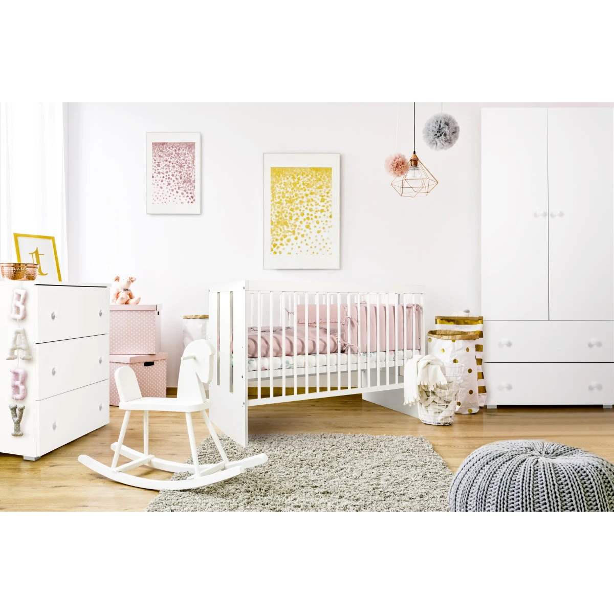 Ledikant Teuntje Wit 60x120 cm Ledikant Teuntje Wit 60x120 Cm -Bekende Babyartikelen Winkel ledikant teuntje wit 60x120 cm nieuw 2