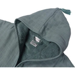 Label Label Silver Blue Badstof/Hydrofiel Badjas LLTT-934673 -Bekende Babyartikelen Winkel lltt 934673 bath robe silver blue 05