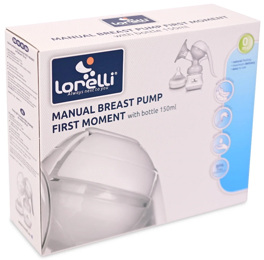 Lorelli First Moment Handborstkolf Incl. 150ml Flesje 1022063 -Bekende Babyartikelen Winkel lorelli first moment handborstkolf incl. 150ml flesje 1022063 1