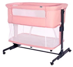 Lorelli Milano Pink 2-in-1 Wieg Aan Bed 1008044-0001 -Bekende Babyartikelen Winkel lorelli milano pink 2 in 1 wieg aan bed 1008044 0001 3