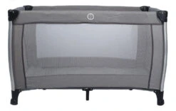 Ding Estilo Melee Grey Ledikant En Reisbedje -Bekende Babyartikelen Winkel luxe campingbedje aluminium