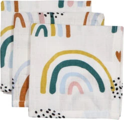 Blush & Blossom Rainbow Hydrofiel Starterset TR-BB4050 -Bekende Babyartikelen Winkel mamaloes blush blossom muslin baby starter pack rainbow 05