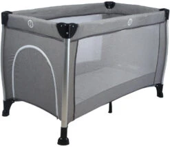 Ding Estilo Melee Grey Ledikant En Reisbedje -Bekende Babyartikelen Winkel mamaloes campingbedje aankleedvlak speelboog