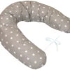 MamaLoes Amy Grijs Met Witte Sterren Voedingskussen 66780 -Bekende Babyartikelen Winkel mamaloes amy grijs met witte sterren voedingskussen 66780
