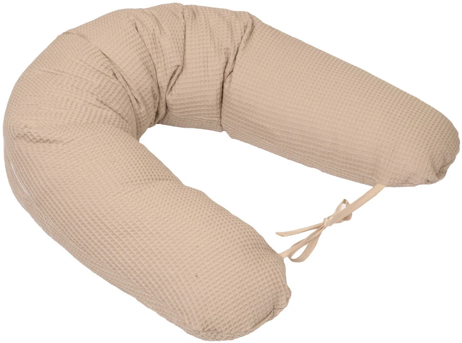 MamaLoes Amy Wafel Beige Voedingskussen ML2092 MamaLoes Amy Wafel Beige Voedingskussen ML2092 -Bekende Babyartikelen Winkel mamaloes amy wafel beige voedingskussen ml2092