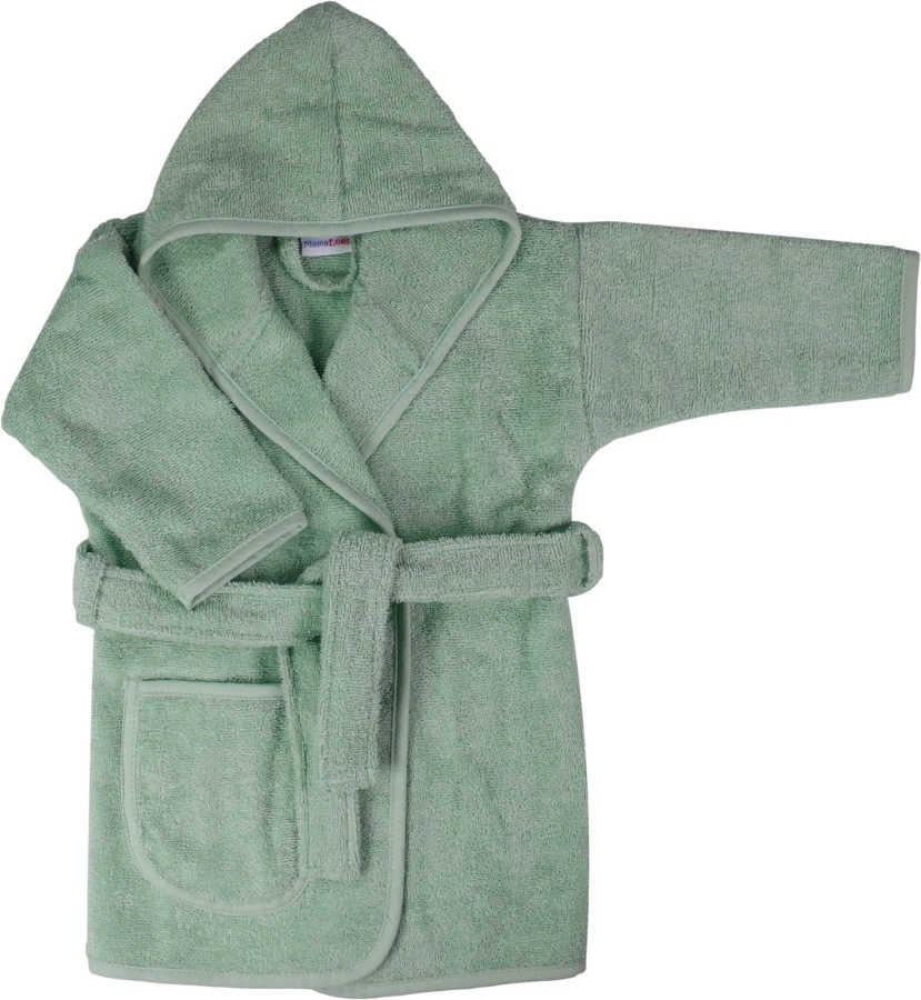 MamaLoes Badstof Stone Green 0-1jr Badjas ML5087 MamaLoes Badstof Stone Green 0-1jr Badjas ML5087 -Bekende Babyartikelen Winkel mamaloes badstof stone green 0 1jr badjas ml5087 03