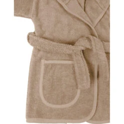 MamaLoes Badstof Zand 0-1jr Badjas ML010305 5 MamaLoes Badstof Zand 0-1jr Badjas ML010305 -Bekende Babyartikelen Winkel mamaloes badstof zand badjas 2