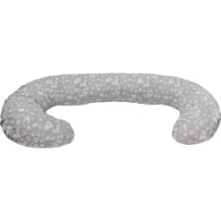 MamaLoes Botanical Animals Grijs C-vorm Voedingskussen ML020410 -Bekende Babyartikelen Winkel mamaloes botanical animals grijs c vorm voedingskussen ml020410 3