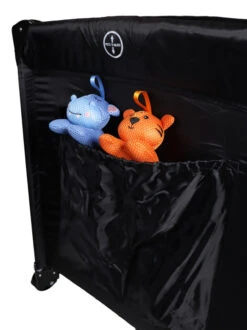 Ding Deluxe Grey Campingbedje Incl. Bodemverhoger -Bekende Babyartikelen Winkel mamaloes ding deluxe black campingbedje incl. bodemverhoger 13 1