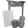 MamaLoes Grijs Badset Incl. Graphite Badstandaard -Bekende Babyartikelen Winkel mamaloes grijs badset incl. graphite badstandaard wit kussen