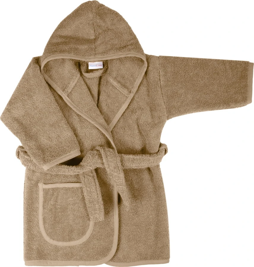 MamaLoes Badstof Nougat 1-2jr Badjas ML010302 MamaLoes Badstof Nougat 1-2jr Badjas ML010302 -Bekende Babyartikelen Winkel mamaloes nougat 1 2 jaar badjas ml010302 01