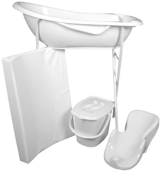 MamaLoes Wit Badset Incl. Witte Badstandaard MamaLoes Wit Badset Incl. Witte Badstandaard -Bekende Babyartikelen Winkel mamaloes wit badset incl. witte badstandaard 1