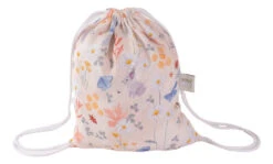 MamaLoes Amy Bamboo Nature Meadow Beige 70 X 70 Cm Wikkeldeken 82425 -Bekende Babyartikelen Winkel meadow beige rugzakje 1 1