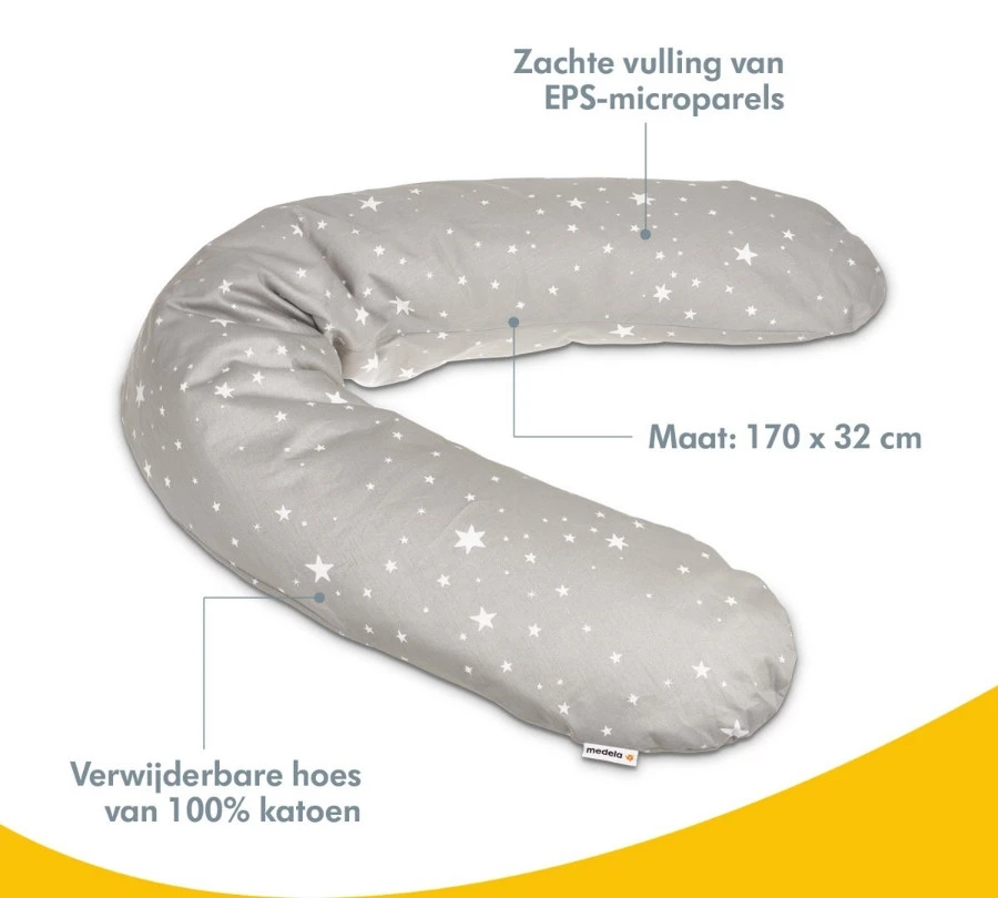 Medela Zwangerschaps/voedingskussen Grijs 101035260 Medela Zwangerschaps/voedingskussen Grijs 101035260 -Bekende Babyartikelen Winkel medela zwangerschaps voedingskussen grijs 2