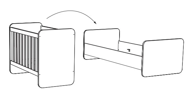 Meegroei Babykamer Naomi: Meegroei Ledikant, Commode en 3-Deurskast Meegroei Babykamer Naomi: Meegroei Ledikant, Commode En 3-Deurskast -Bekende Babyartikelen Winkel meegroeiledikant naomi naobb20 2 1