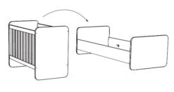 Meegroei Babykamer Naomi: Meegroei Ledikant En Commode -Bekende Babyartikelen Winkel meegroeiledikant naomi naobb20 2 1920x1920