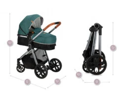 Momi Limuru Green 2-in-1 Combi Kinderwagen WOSP00028 -Bekende Babyartikelen Winkel momi limuru green 2 in 1 combi kinderwagen wosp00028 15