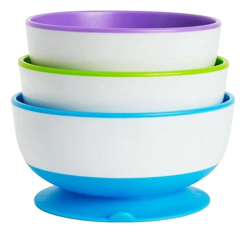 Munchkin Suction Bowls 3 Stuks Kommetje met Zuignap 051750 Munchkin Suction Bowls 3 Stuks Kommetje Met Zuignap 051750 -Bekende Babyartikelen Winkel