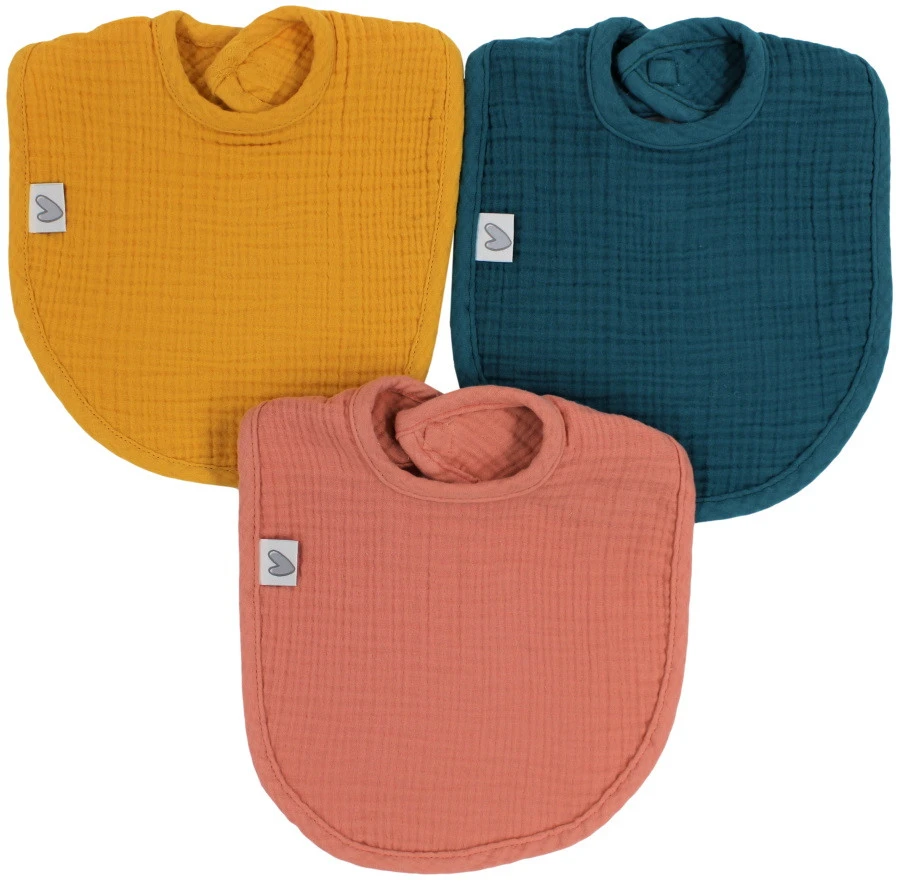 Petit Villain Hydrofiel Okergeel/Oudroze/Petrol 3 Stuks Slabber Petit Villain Hydrofiel Okergeel/Oudroze/Petrol 3 Stuks Slabber -Bekende Babyartikelen Winkel petit villain hydrofiel okergeel oudroze petrol 3 stuks slabber 1