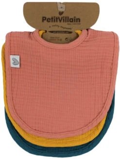 Petit Villain Hydrofiel Okergeel/Oudroze/Petrol 3 Stuks Slabber 3 Petit Villain Hydrofiel Okergeel/Oudroze/Petrol 3 Stuks Slabber -Bekende Babyartikelen Winkel petit villain hydrofiel okergeel oudroze petrol 3 stuks slabber 2
