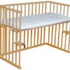 Amal II Piccolo Naturel Wieg Aan Bed Incl. Matras -Bekende Babyartikelen Winkel piccolo naturel beuken wieg aan bed