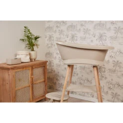 Bébé-jou Bebe-Jou Taupe Sense Badstandaard 421705 -Bekende Babyartikelen Winkel sense taupe02