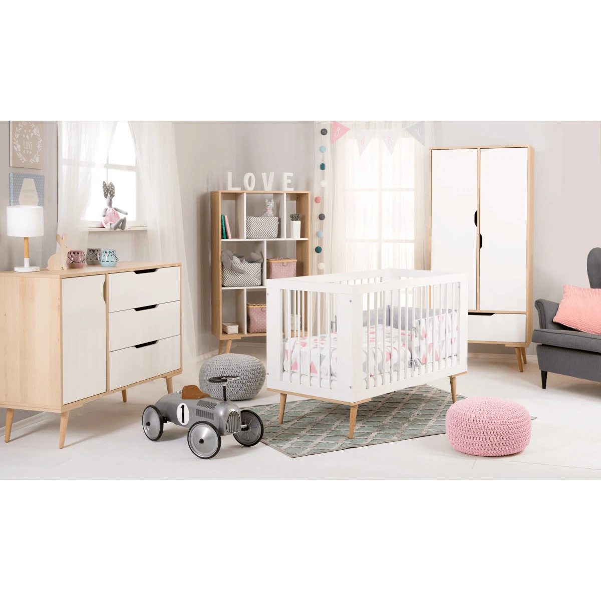 2-Deurskast Marloes 2-Deurskast Marloes -Bekende Babyartikelen Winkel sofie babykamer ledikant commode en kast 3