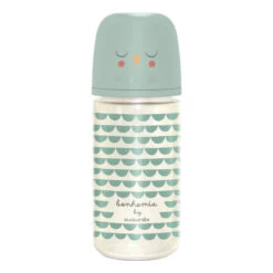 Suavinex Bonhomia Feather Green 240 Ml Glazen Fles SXSBX5079822