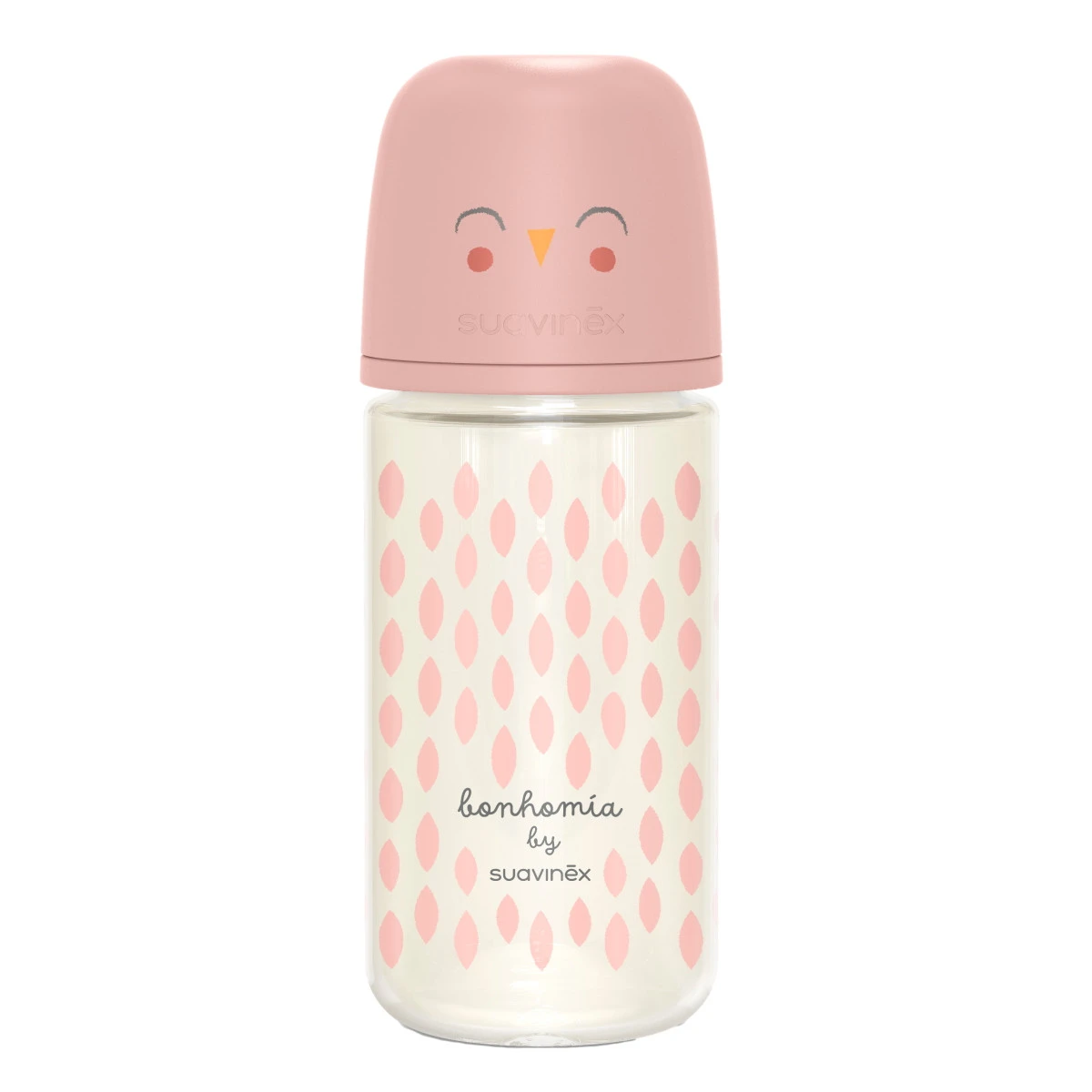 Suavinex Bonhomia Feather Pink 240 ml Glazen Fles SXSBX5079815 Suavinex Bonhomia Feather Pink 240 Ml Glazen Fles SXSBX5079815 -Bekende Babyartikelen Winkel