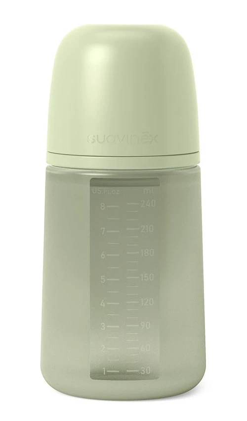 Suavinex Essence Green Medium Flow 240 ml Silicone Fles SXSEX20081184 Suavinex Essence Green Medium Flow 240 Ml Silicone Fles SXSEX20081184 -Bekende Babyartikelen Winkel