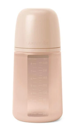Suavinex Essence Pink Medium Flow 240 Ml Silicone Fles SXSEX20081207