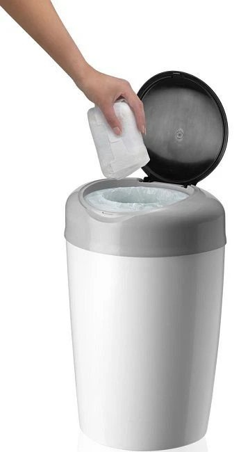 Tommee Tippee Simplee Sangenic Tub Wit/Grijs Luieremmer 87003103 (eco) Tommee Tippee Simplee Sangenic Tub Wit/Grijs Luieremmer 87003103 (eco) -Bekende Babyartikelen Winkel tommee tippee simplee sangenic wit grijs luieremmer 4 4