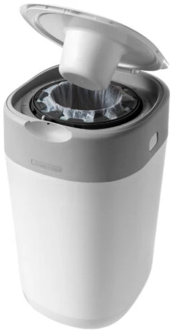 Tommee Tippee Twist & Click Tub Luieremmer Starterset Incl. 6 Cassettes 85100402 (eco) -Bekende Babyartikelen Winkel tommee tippee twist click cotton white luieremmer 85101201 2 1